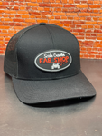 Snap Back Flex Hats in Black with PVC Patch Logo